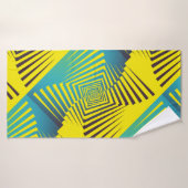 Hellgelbes Abstraktes Dschungelstil Badehandtuch (Badehandtuch)
