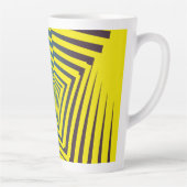 Hellgelbes Abstraktes Dschungelstil Milchtasse (Rechts)