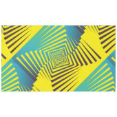 Hellgelbes Abstraktes Dschungelstil Tischdecke (Vorderseite (Horizontal))