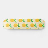 Hellgelbes Ananas-Muster Skateboard (Horizontal)