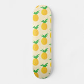 Hellgelbes Ananas-Muster Skateboard (Vorderseite)