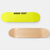 Hellgelbes benutzerdefiniertes Skateboard (Horizontal)