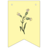 Hellgelbes Blumenbanner für Party Wimpelkette (Erste Fahne)