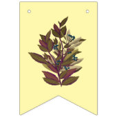 Hellgelbes Blumenbanner für Party Wimpelkette (Dritte Fahne)