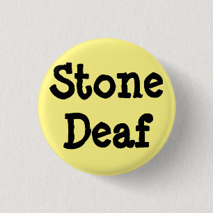 Hellgelbes Button, "Steintaube " Button