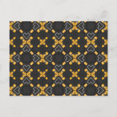 Hellgelbes Cab Muster Postkarte (Vorderseite)