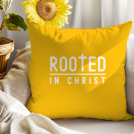 Hellgelbes Christliches Zitronenpfeil Kissen