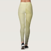 Hellgelbes, graues Ober-Farbverlaufsmuster Leggings (Rückseite)