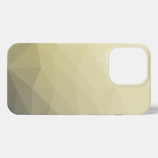 Hellgelbes graues Omelonenmuster Monogram iPhone Hülle (Rückseite (Horizontal))