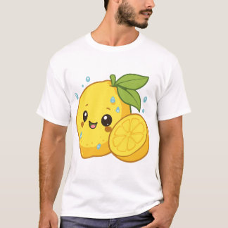 Hellgelbes Happy Citrus Lemon T-Shirt