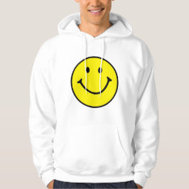 Hellgelbes Happy Lächeln Gesicht Hoodie