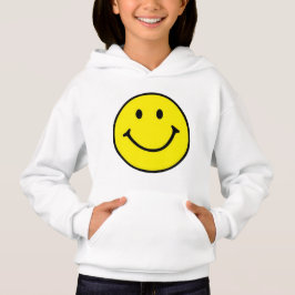 Hellgelbes Happy Lächeln Gesicht Hoodie