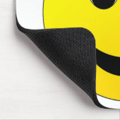 Hellgelbes Happy Lächeln Gesicht Mousepad (Ecke)