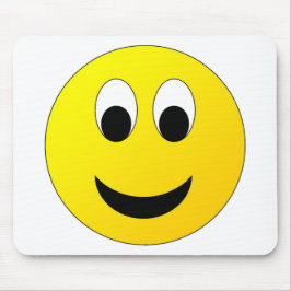 Hellgelbes Happy Lächeln Gesicht Mousepad