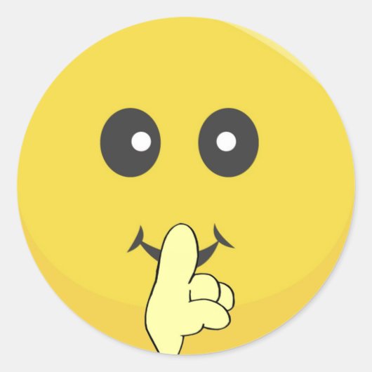 Hellgelbes Happy Lächeln Gesicht Runder Aufkleber (Vorderseite)