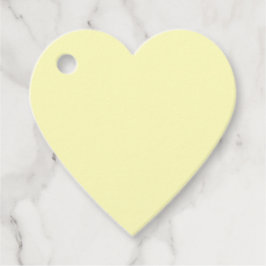 Hellgelbes Herz Geschenkanhänger