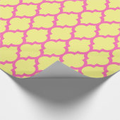 Hellgelbes Hot Pink, Marokkanisch #4 Geschenkpapier (Ecke)