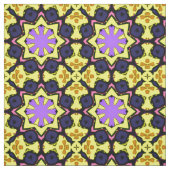Hellgelbes, lila, blaues, rosa Design. Stoff (Muster)