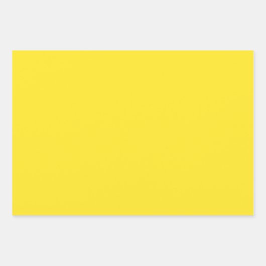 Hellgelbes, solides Farbgeschenk Geschenkpapier Set (Vorderseite 2)