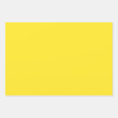 Hellgelbes, solides Farbgeschenk Geschenkpapier Set (Vorderseite)