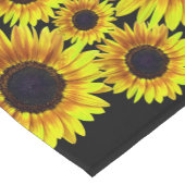 Hellgelbes Sonnenblumenmuster Kurzer Tischläufer (Ecke)