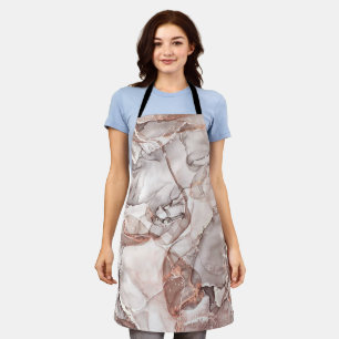 HELLGOLD-MARMOR-ACHAT-SILBER-GLITZER-GLAMOUR SCHÜRZE