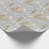 Hellgrau Beige Brown Abstrakt einfach Geschenkpapier (Ecke)