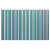 Hellgrau, Blau, Lachs, Weiß und Aquamarines Muster Stoff (Fat Quarter (45,7 x 55,9 cm))