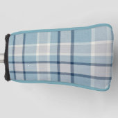 Hellgrau-blau strukturiert golf headcover (Vorderseite)
