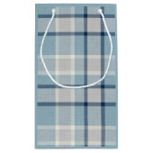 Hellgrau-blau strukturiert kleine geschenktüte (Rückseite)