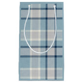 Hellgrau-blau strukturiert kleine geschenktüte (Vorderseite)