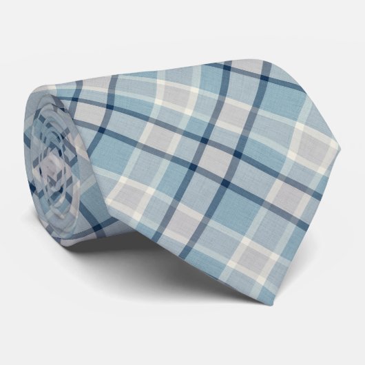 Hellgrau-blau strukturiert krawatte (Gerollt)