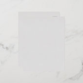 Hellgrau #E6E6, Graugans Folien Feiertagspostkarte (Vorderseite/Rückseite)