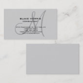 Hellgrau Einzigartiges Original Klassisches Berufl Visitenkarte (Vorne/Hinten)