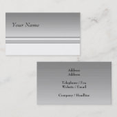 Hellgrau. Eleganter Entwurf Visitenkarte (Vorne/Hinten)