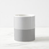 Hellgrau & Grau Moderne Anfangsbuchstaben Monogram Kaffeetasse (Mittel)