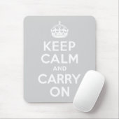 Hellgrau halten Sie sich ruhig und tragen Sie weit Mousepad (Mit Mouse)