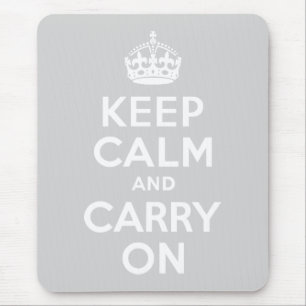 Hellgrau halten Sie sich ruhig und tragen Sie weit Mousepad