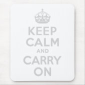 Hellgrau halten Sie sich ruhig und tragen Sie weit Mousepad (Vorne)