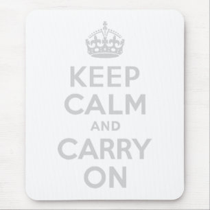 Hellgrau halten Sie sich ruhig und tragen Sie weit Mousepad