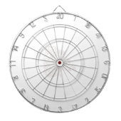 Hellgrau, Milchweiß, Blumendesign Dartscheibe (vorne)