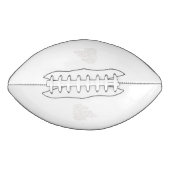 Hellgrau, Milchweiß, Blumendesign Football (Vorderseite)