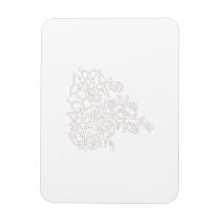 Hellgrau, Milchweiß, Blumendesign