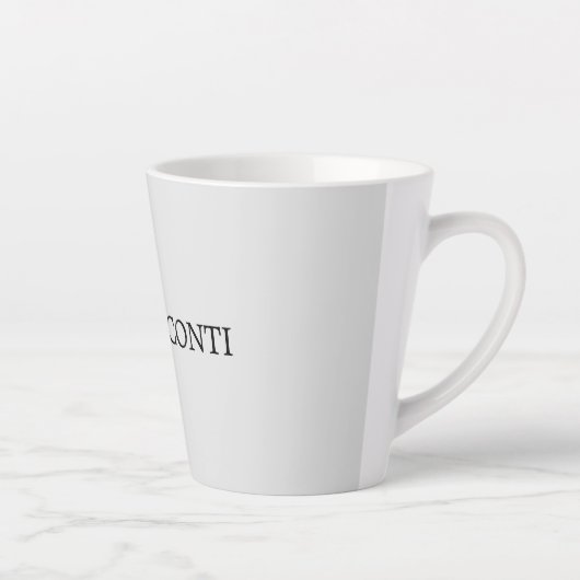 Hellgrau minimalist schlicht modern milchtasse (Rechts)