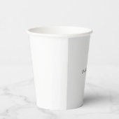 Hellgrau minimalist schlicht modern pappbecher (Rechts)