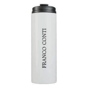 Hellgrau minimalist schlicht modern thermosbecher