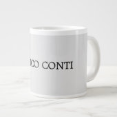 Hellgrau Minimalistisch Schlicht modern Jumbo-Tasse (Vorderseite Rechts)