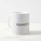 Hellgrau Minimalistisch Schlicht modern Kaffeetasse (Vorderseite Links)