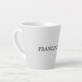 Hellgrau Minimalistisch Schlicht modern Milchtasse (Linke Ecke)