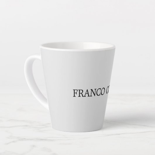 Hellgrau Minimalistisch Schlicht modern Milchtasse (Linke Ecke)